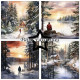 Sada papírů 15x15 Winter Forest (PF)