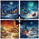 Sada papírů 15x15 Winter Village (PF)