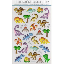 Samolepky plastické Dinosauři 21x14cm