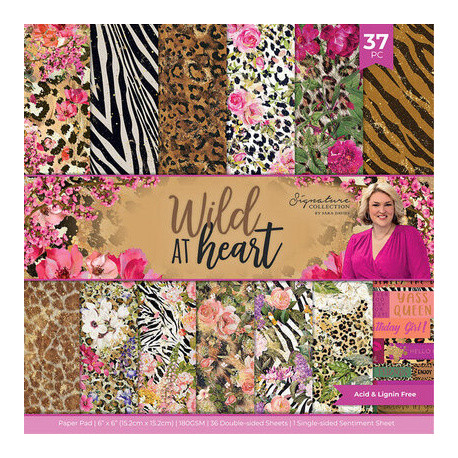 Sada papírů 15x15 Wild at Heart (Crafter´s Companion)