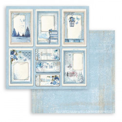 Blue Land, kartičky 30,5x30,5 scrapbook