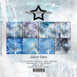 Sada papírů 15x15 Silver Trees (PF)