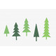 Vyřezávací šablony - Vánoční stromy (Nellie´s Choice)