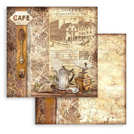 Coffee and Chocolate, mlýnek 30,5x30,5 scrapbook