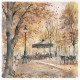 Set 6ks rýžových papírů - Podzimní obrázky, park I. (14,8x14,8cm)