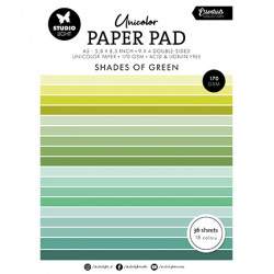 Sada papírů A5 - Shades of green Essentials nr.156 (SL)