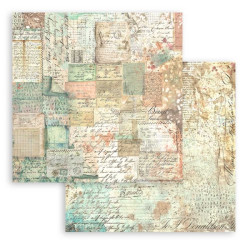 Brocante Antiques, patchwork z dopisů 30,5x30,5 scrapbook