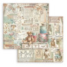 Brocante Antiques, medvídek 30,5x30,5 scrapbook