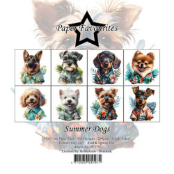 Sada papírů 15x15 Summer Dogs (PF)