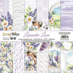 Sada papírů Lavender Love 15,2x15,2 (ScrapBoys)