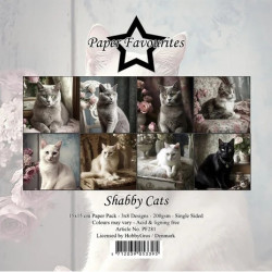 Sada papírů 15x15 Shabby Cats (PF)