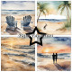 Sada papírů 15x15 Beachy (PF)