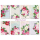 Sada scrap.kartiček 7x10,8cm - All Flowers for You (Decorer)