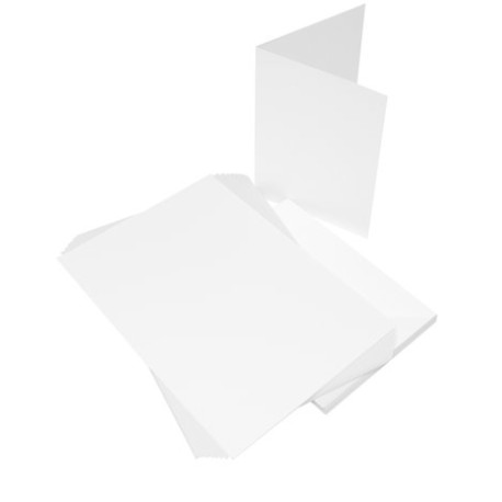 Přáníčko a obálka 5x7 Inch bílá
