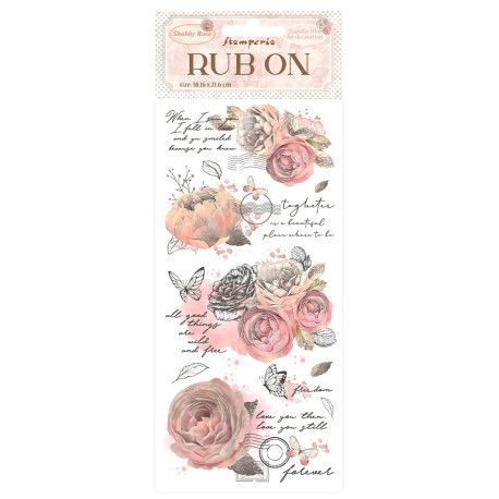 Transfer Stamperia 10x21,6cm - Shabby Rose (DFLRB93)