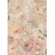Papír rýžový A4 Shabby Rose, pozadí s růžemi