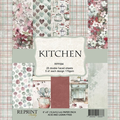 Sada papírů 15x15 170g Kitchen (REPRINT)