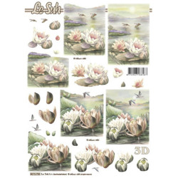 Papír 3D A4 - Lekníny (Le Suh)