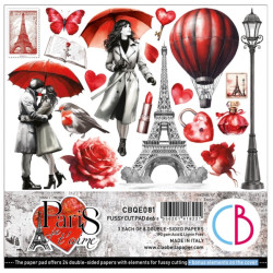 Sada papírů 15x15 Paris Je t'aime (Ciao Bella)