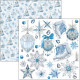 Sada papírů 20x20 Elegance of Blue (Ciao Bella)