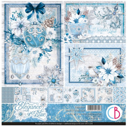 Sada papírů 20x20 Elegance of Blue (Ciao Bella)