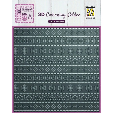Embossovací kapsa 3D - Skandinávské Vánoce (Nellie´s Choice)