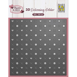 Embossovací kapsa 3D - Objetí a polibky (Nellie´s Choice)