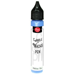 Tekutý vosk - pero 25ml světle modrá 