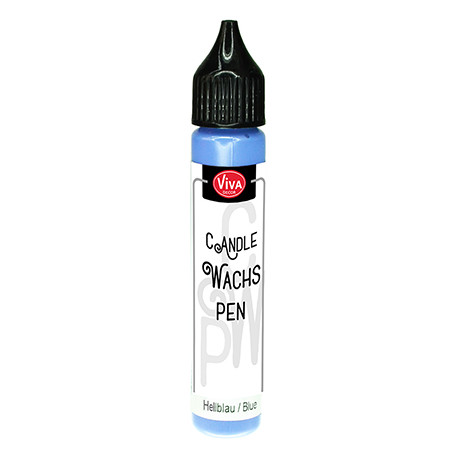 Tekutý vosk - pero 25ml světle modrá 