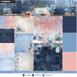 Sada papírů na pozadí 20x20 Frozen Flowers nr.267 (SL)