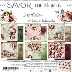 Sada papírů 15x15 Savor The Moment (Craft O´Clock)