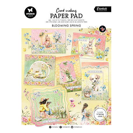Card Making Pad Blooming Spring Essentials nr.16 (SL)