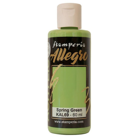 Akryl.barva Allegro 60ml - Spring Green (Stamperia)