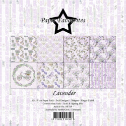 Sada papírů 15x15 Lavender (PF)