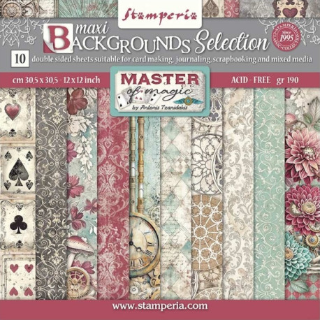 Sada papírů 30,5x30,5 190g Master of Magic, na pozadí (SBBL167)
