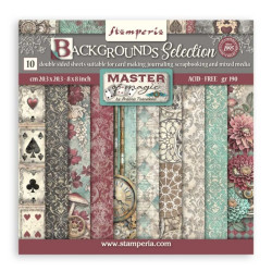 Sada papírů 20,3x20,3 190g Master of Magic, na pozadí (SBBS123)