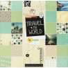 Sada papírů Travel the World 25x25cm (Craft ID)
