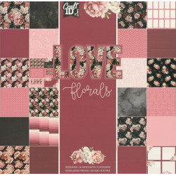 Sada papírů Love Florals 25x25cm (Craft ID)