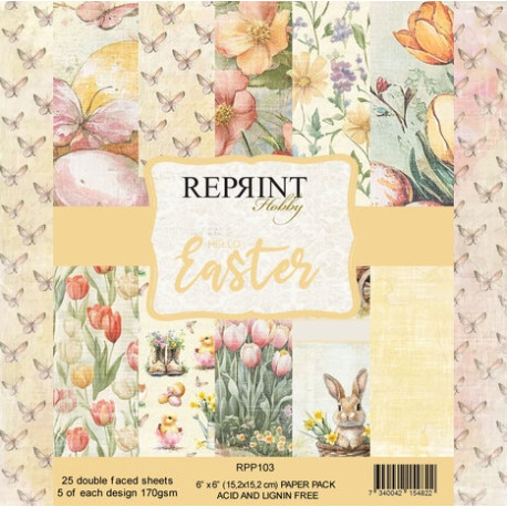 Sada papírů 15x15 170g Hello Easter (REPRINT)
