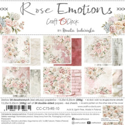 Sada papírů 15x15 Rose Emotions (Craft O´Clock)