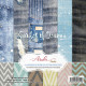 Sada papírů 15,2x15,2 Shades of Denim (Asuka Studio)