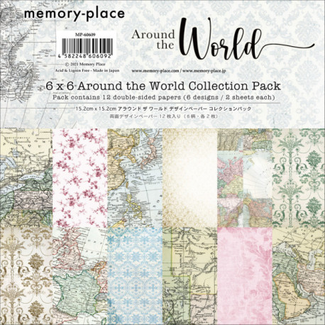 Sada papírů 15,2x15,2 Around the World (memory-place)