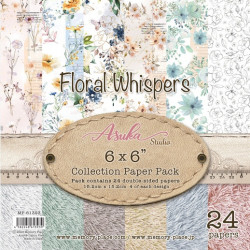 Sada papírů 15,2x15,2 Floral Whispers (Asuka Studio)