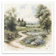 Set 6ks rýžových papírů - Chalupa na venkově (14,8x14,8cm)