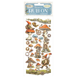 Transfer Stamperia 10x21,6cm - Hidden Grove, dům v houbě (DFLRB150)