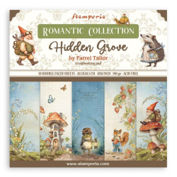 Sada papírů 20,3x20,3 190g Hidden Grove (SBBS124)