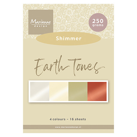 Sada lesklých papírů A5 Earth tones, 250g (MD)