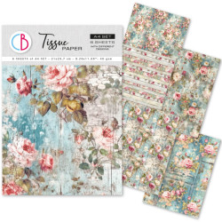 Hedvábný papír A4 My Secret Garden, 6ks (Ciao Bella)