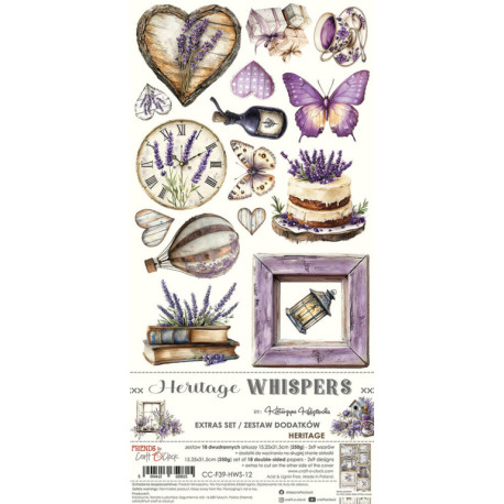 Heritage Whispers Extras Set Themed - sada k vystřihování (Craft O'Clock)