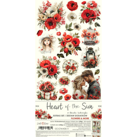 Heart of the Sun Extras Set Flowers & More - sada k vystřihování (Craft O'Clock)